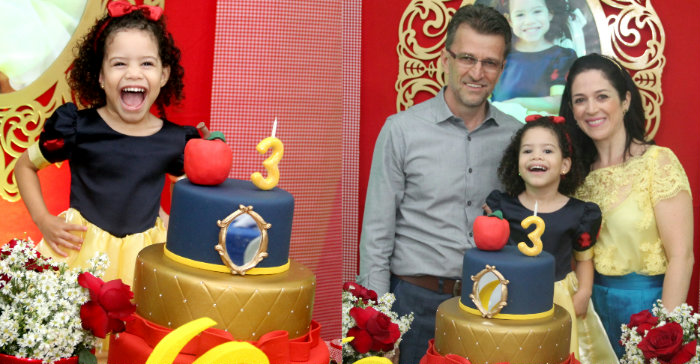 Fabiana e Paulo bersh celebram a festa da filha Camila 
